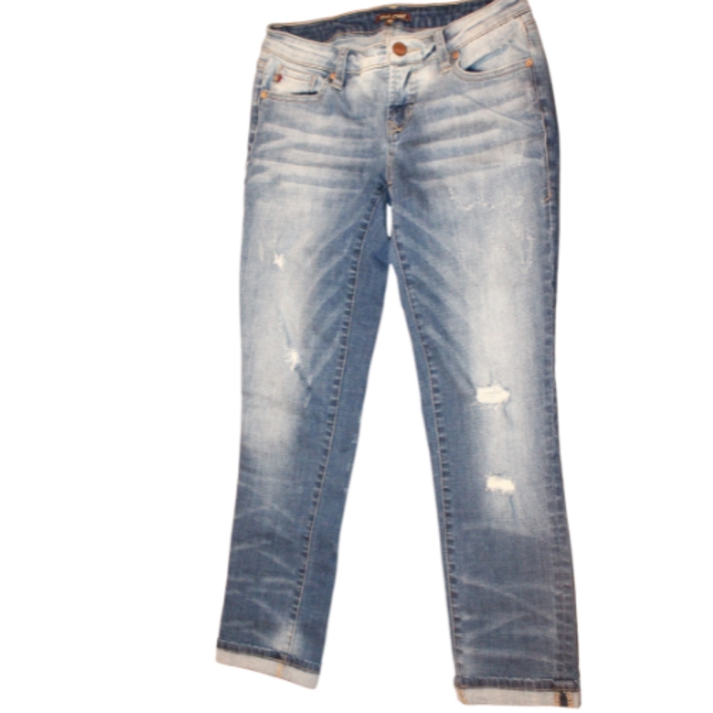 Dear John Faded Distressed Skinny Jeans Size 25